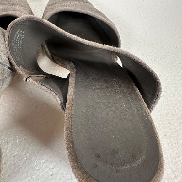 Able Joselyne Gray Suede Slingback Heels Women's 9.5 Pointed Toe 3.25" Heel - Picture 10 of 10